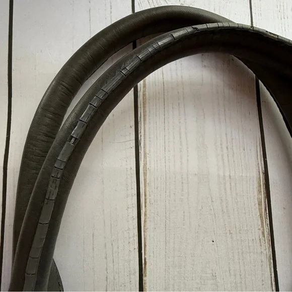 Juicy Couture | Modern Queen Baroque Leather Satchel, Dark Gray - Picture 16 of 17